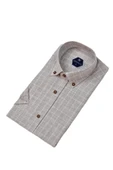 Erkek Klasik Tek Cepli Kısa Kol Gömlek BGL-ST04555 thumbnail 4