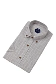 Erkek Klasik Tek Cepli Kısa Kol Gömlek BGL-ST04555 thumbnail 12