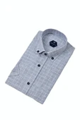Erkek Klasik Tek Cepli Kısa Kol Gömlek BGL-ST04555 thumbnail 11