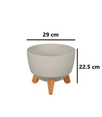 Omnipazar ELF-496 Dekoratif Ayaklı Nostalji Saksı 9 lt thumbnail 12