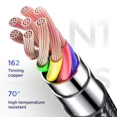 Joyroom S-0230N1 0.2m 3A USB -Lightning Data Sync Şarj Kablosu Kırmızı - 2