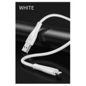 Joyroom S-M405 2.4A İphone Lightning Şarj ve Data Kablosu PVC 1M Beyaz - 2