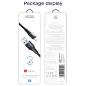 Joyroom S-0230N1 0.2m 3A USB -Lightning Data Sync Şarj Kablosu Kırmızı - 3