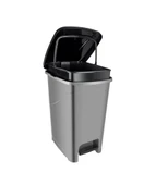 Omnipazar SRL-3030 Slim Pedallı Plastik Çöp Kovası İç Kovalı 40 lt thumbnail 1
