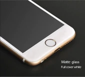 Joyroom Alen Matte Full Cam iPhone 7-8 Plus Temperli Cam Ekran Koruyucu Beyaz thumbnail 3