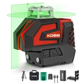 KOBB KBL32GTP Profesyonel Li-ion Yatay 360° ve Dikey Otomatik Hizalamalı Yeşil Nokta Şakül ve Çapraz Çizgi Lazer+Tripod - 2