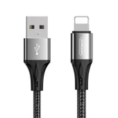 Joyroom S-1030N1 USB to Lighting Metal Kopmaz Hızlı Şarj Kablosu 3A - 1