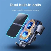 Joyroom Sensörlü Wireless Kablosuz Araç Şarj Cihazı Ve Tutucu (Göğüs) thumbnail 3