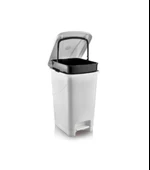 Omnipazar SRL-3029 Slim Pedallı Plastik Çöp Kovası İç Kovalı 25 lt - 1