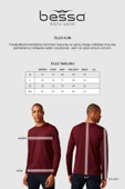Bisiklet Yaka Basic Sweatshirt Slim Fit 2 iplik Esnek Kumaş - 4