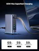 Joyroom JR-TCM02 65W 6 İn 1 Masa Üstü Şarj Adaptörü Ve Standı thumbnail 4