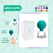 Silikon Vakumlu Mika Yüz Masaj Kupası No:4 Yeşil - 1