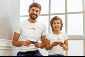 2'li Göztepe 100. Yıl - Şan Şeref Dolu 100 Yıl Kısa kollu bisiklet yaka t-shirt Baba Oğul - 3