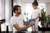 2'li Göztepe 100. Yıl - Şan Şeref Dolu 100 Yıl Kısa kollu bisiklet yaka t-shirt Baba Kız - 3