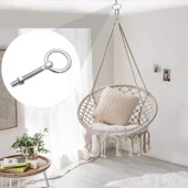 Delikli Halkalı Metal Paslanmaz Civata M10 Somunlu Sabitleme Çekme Kaldırma Tavan Kancası Asma Kit thumbnail 3