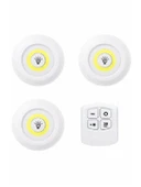 Winnboss Dekoratif Led Spot Lamba Kumandalı Yuvarlak Pilli 3 Lü WN-1186 - 2