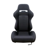 Oto Spor Koltuk Siyah Süet Kaplama Recaro Model 1 Takım 2 Adet - 1