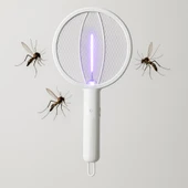 Coofbe Katlanabilir Şarjlı 12000maH 300V 5 Katmanlı Uv Işıklı Elektrikli Sivrisinek Öldürücü Raket Sinek Öldürücü Sineksavar - 1