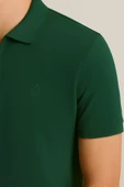 Erkek Kısakol Polo Yaka Fermuarlı Tshirt Yeşil thumbnail 3