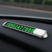 Coofbe Çinko Alaşım Fosforlu Araç Park Numaratör Oto Numaratör Geçici Park için Telefon Numaratörü - 1