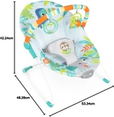 Bright Starts Yağmur Ormanı Titreşimli Ana Kucağı 0-6 Ay, 0-9 kg ya kadar - 4