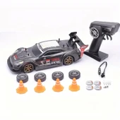 1:16 Hızlı Drift Şarjlı Siyah Spor Araba 4x4 RC Uzaktan kumandalı Yarış Aracı 40 Km/s Hızında Hediyelik Oyuncak - 1