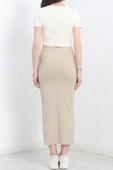 Nakışlı etekli takım bej beyaz s3899 thumbnail 3