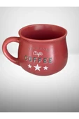 Seramik Kupa Bardak COFFEE Desenli 150 cc - 4