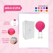 Silikon Vakumlu Mika Yüz Masaj Kupası No:2 Pembe - 1