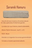 Beyaz Seramik Hamuru 3 kg Seramik Başlangıç Seti 8 Parça Mini Ahşap Merdane - 2