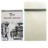 Fio A4 Eskiz Defteri 90 G Dereceli Kalem Seti Kuruboya 12'li Eskiz Seti Karakalem Çizim Seti thumbnail 2