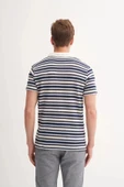 Cazador Polo Yaka Regular Fit Örme Çizgili Tişört 4033 - 4