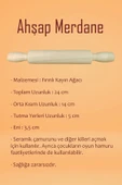 Beyaz Seramik Hamuru 3 kg Seramik Başlangıç Seti 8 Parça Mini Ahşap Merdane - 3