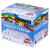 Nova Color Tozsuz Beyaz Ve Renkli Tebeşir 200 Lü Set - 2