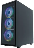 Gamepower Manta 4 X 120Mm Argb Fan Matx Gaming Kasa - 2