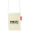 Geleneksel Filistin "free Palestıne" Ve Bayraklı Dijital Baskılı Askılı Kanvas Bez Fermuarlı Telefon B340011 - 1