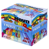 Nova Color Tozsuz Beyaz Ve Renkli Tebeşir 200 Lü Set - 3