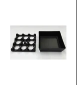 Döküm Kare Küllük Siyah 8cm - 3