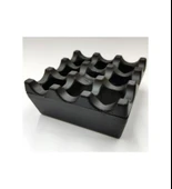 Döküm Kare Küllük Siyah 8cm - 2