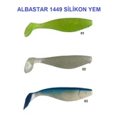 Albastar 1449 Serisi 10Cm Silikon Yem 5'Li Paket  03 - 2