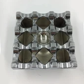 Döküm Kare Küllük Krom 8cm - 4
