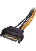 Sata Power 15 Pin (Erkek) To 6 Pin Atx (Erkek) Power Kablo - 5