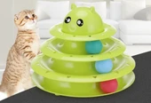 3 Katlı Kedi Oyuncağı Seti Model 2 - Mavi - 2