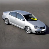 VW Jetta 2006-2011 Sol Ön Çamurluk Üst Uç Plastik 1K5819447 - 1