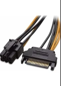 Sata Power 15 Pin (Erkek) To 6 Pin Atx (Erkek) Power Kablo - 1