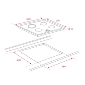 TEKA Vitroseramik Ocak 60 cm TZ 6415 - 2