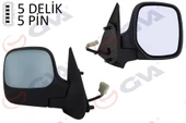 DIŞ DİKİZ AYNASI SAĞ BERLINGO-PARTNER 97 ELEKTRİKLİ ISITMALI ASTARLI KONVEKS 5 FİŞ VM-118EHPR - 1