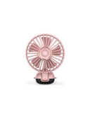 BATUR Taşınabilir Mini El Fanı 5 Ayarlı LED Ekranlı Mini El Tipi Hızı Sessiz Çalışma SL608 - PEMBE - 2