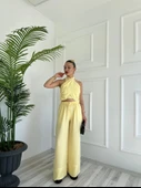 Kadın Keten Takım Sarı - 2