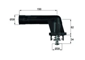 TERMOSTAT 95 C BMW E34 E36 M43 - 1